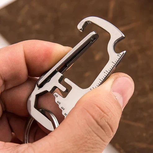 Stainless Steel EDC Multi Tool Bottle Opener Keychain - Portable Everyday Carry Tool