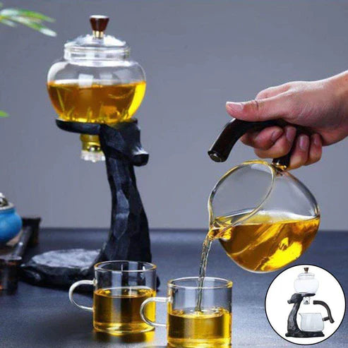 Chinese Dragon Glass Teapot Set – Magnetic Borosilicate Tea Maker with Infuser & Teacup