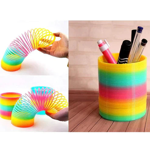 Rainbow Circle Fidget Toy - Colorful Sensory Ring Stress Relief Toy for Kids & Adults