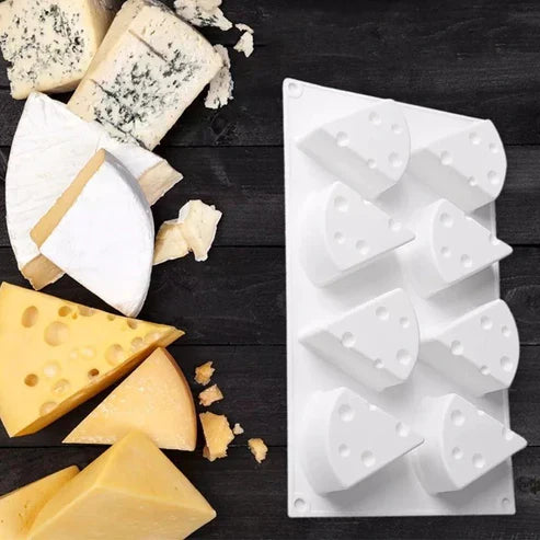 3D Cheese Shape Cake Mold - Silicone Baking Mold for Cakes & Desserts