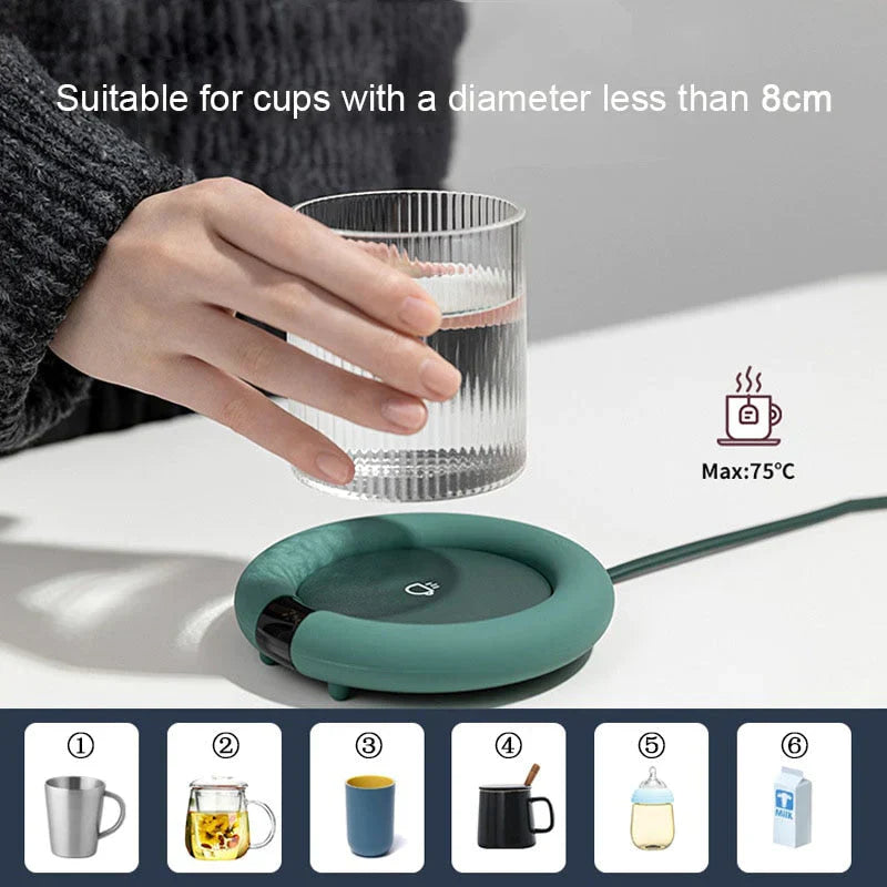 Pastel Dreams Coffee Mug Warmer – Cute Electric Drink Warmer for Desk & Home