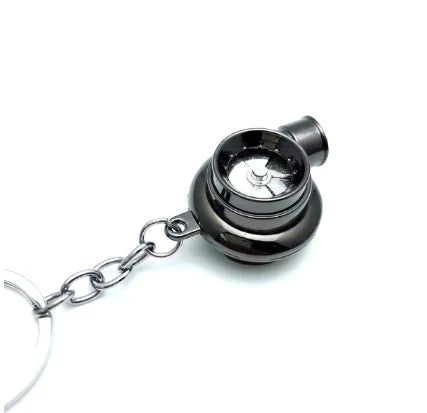Mini Turbo Fan Keychain Flashlight - 2-in-1 Portable USB Rechargeable EDC Tool