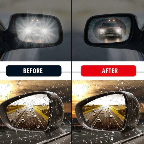 Waterproof Car Side Anti-Fog Mirror Film - Clear Vision Rain Repellent Film