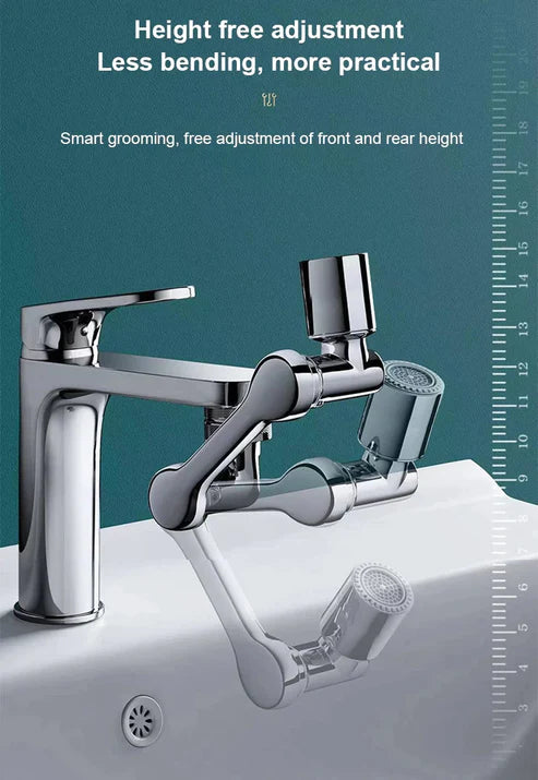 Full Rotating Universal Faucet Tap Extender – 360° Swivel Kitchen & Bathroom Aerator