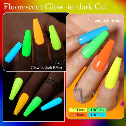 Glow in the Dark Nail Gel – Luminous UV Gel Polish for Stunning Nails Day & Night