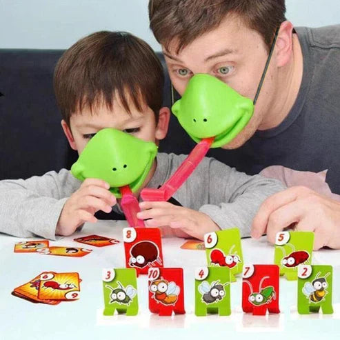 Frog Tongue Mask Cards Toy Set – Fun Family Board Game for Kids