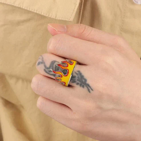 Adjustable Flame Ring - Unique Fashion Statement Jewelry