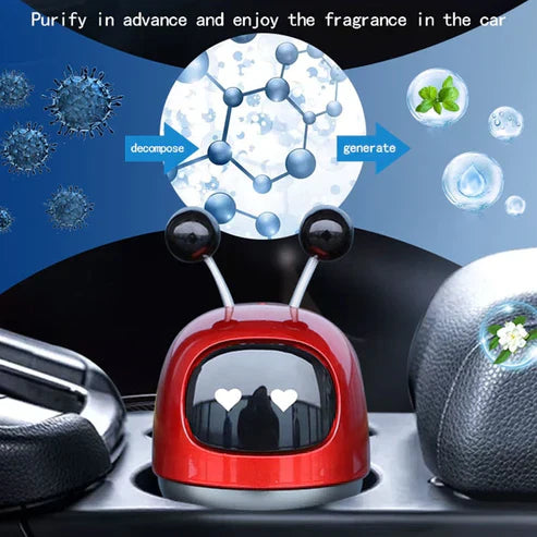 Robot Bug Car Dashboard Air Freshener - Cute Novelty Car Fragrance Diffuser