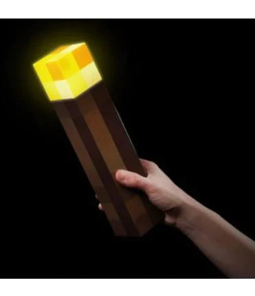 Minecraft Wall Torch – Officially Licensed Light-Up LED Decor for Gamers
