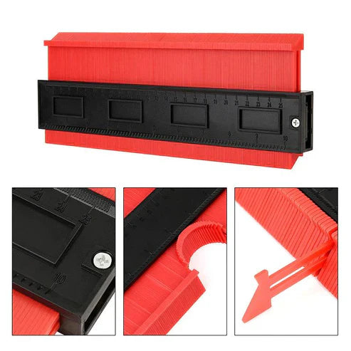 3D Measuring Contour Gauge Profile Duplicator Tool - Irregular Shape Tracer for Tiles, Woodworking & DIY