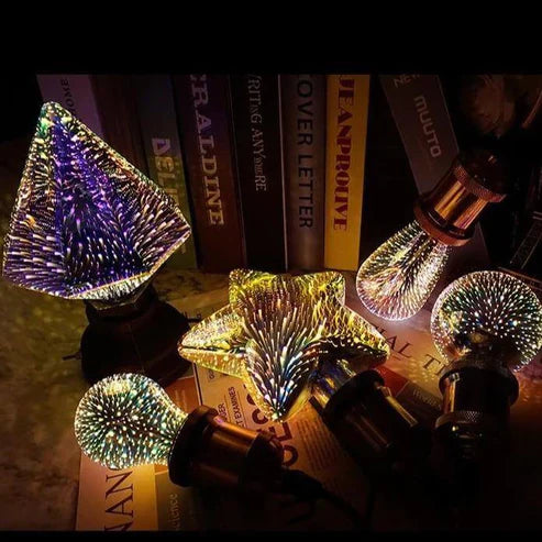 3D Colorful Decoration LED Lamp - Illusion Night Light with Color Changing