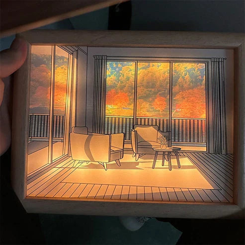 2D Painting Art Lumina Creative LED Lamp - Artistic Acrylic Night Light