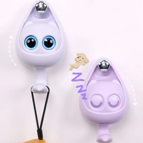 Cute Cat Punch Free Key Holder Hook - No Drill Wall Mounted Key Organizer for Home Decor