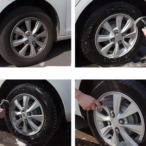 Wheel Wizard Car Deep Cleaning Brush - Professional Wheel & Rim Detailing Tool