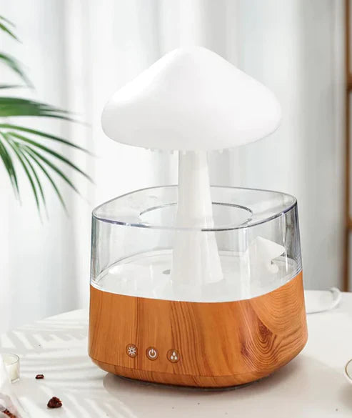 Rainify™ Rainy Cloud Humidifier – LED Night Light & Essential Oil Diffuser