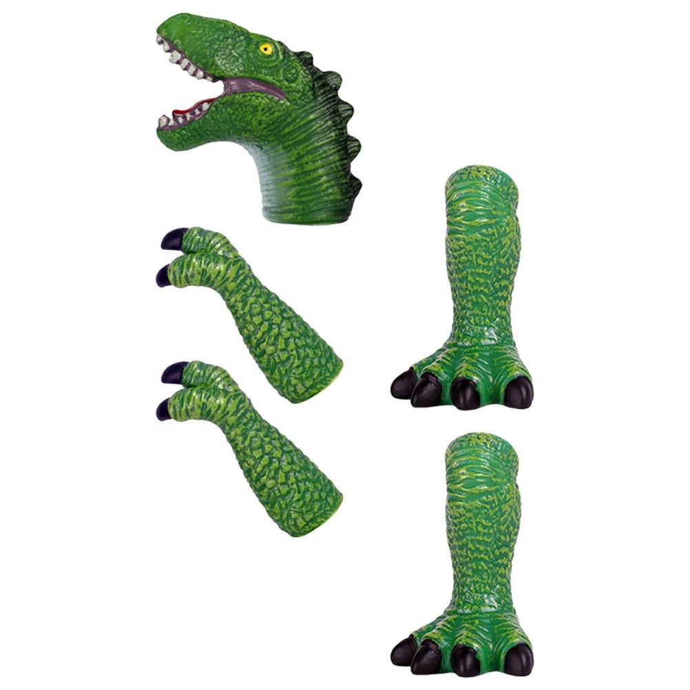 Dinosaur Finger Puppet Toys – Cute Vinyl Dino Hand Puppets for Kids | Storytelling, Party Favours & Play