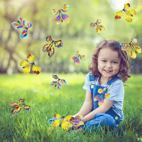 Magic Flying Butterfly Toy – Pack of 10 (Random Colors)