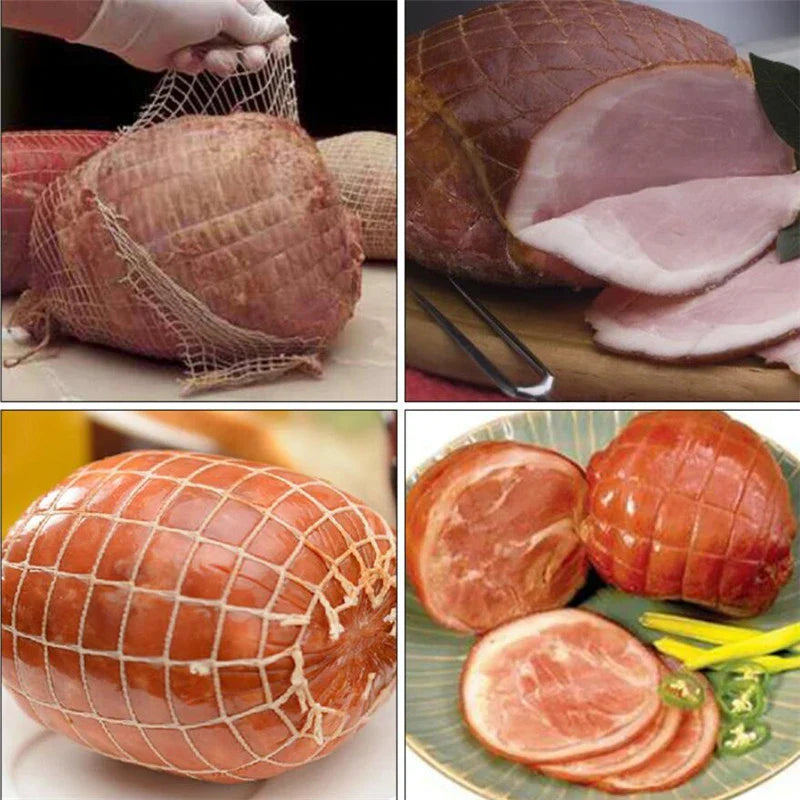 3 Metre Cotton Meat Net – Ham, Sausage & Hot Dog Roll Net for Home Butchery & Charcuterie