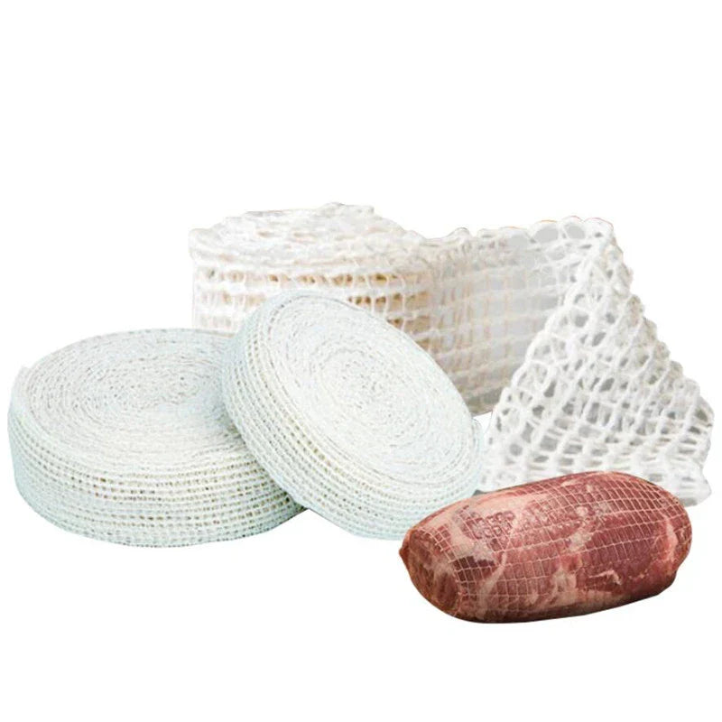 3 Metre Cotton Meat Net – Ham, Sausage & Hot Dog Roll Net for Home Butchery & Charcuterie