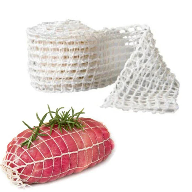 3 Metre Cotton Meat Net – Ham, Sausage & Hot Dog Roll Net for Home Butchery & Charcuterie