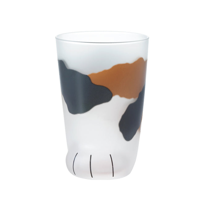 Cat Paw Glass Cup – 300ml Kawaii Frosted Cat Claw Coffee & Milk Cup