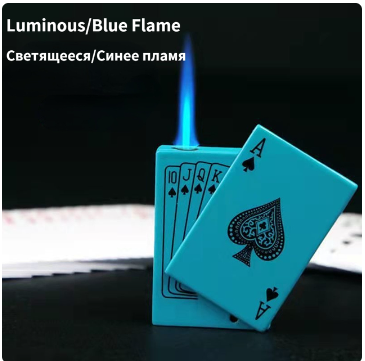 Playing Cards Ace of Spades Lighter - AVU Sideslip Poker Metal Butane Gas Lighter - 12 Unique Designs
