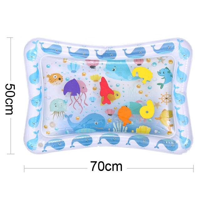 Baby & Kids Water Play Mat – Inflatable Splash Pad Tummy Time Sensory Mat for Infants & Toddlers