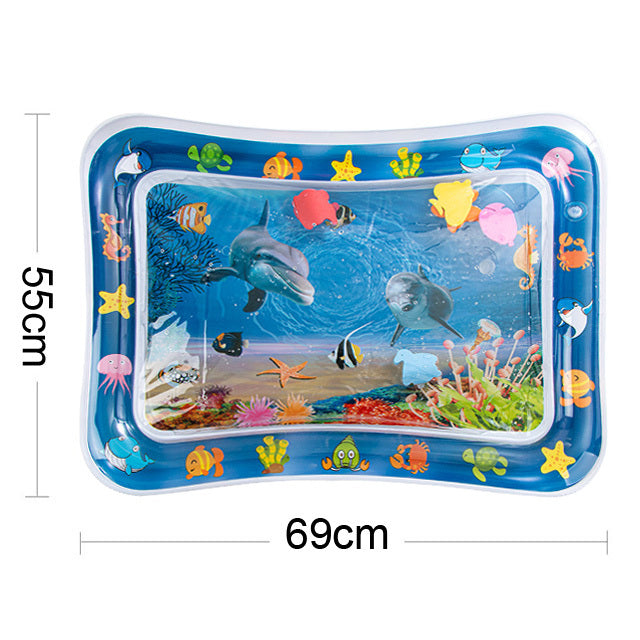 Baby & Kids Water Play Mat – Inflatable Splash Pad Tummy Time Sensory Mat for Infants & Toddlers