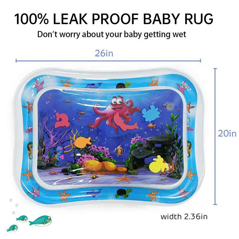 Baby & Kids Water Play Mat – Inflatable Splash Pad Tummy Time Sensory Mat for Infants & Toddlers