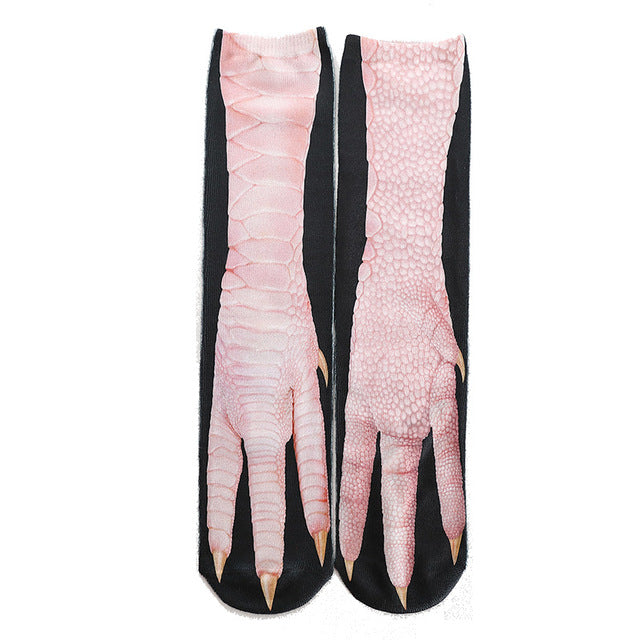 Animal Paw Socks – Cute Novelty Fluffy Paw Print Socks for Women & Kids