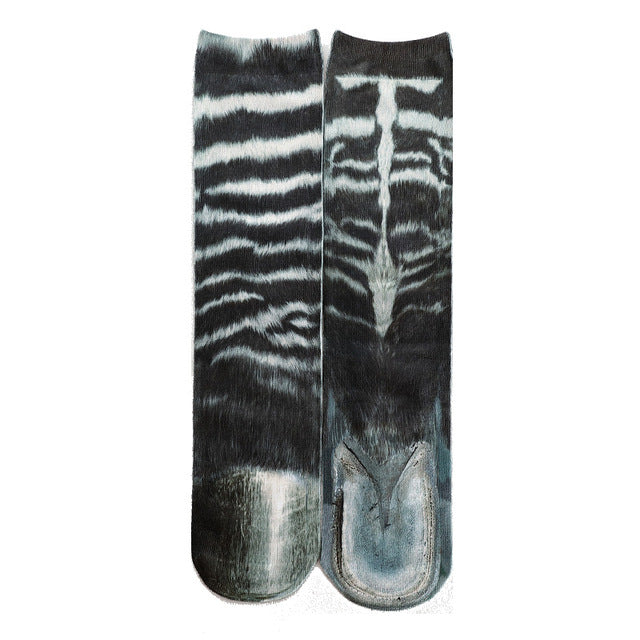 Animal Paw Socks – Cute Novelty Fluffy Paw Print Socks for Women & Kids