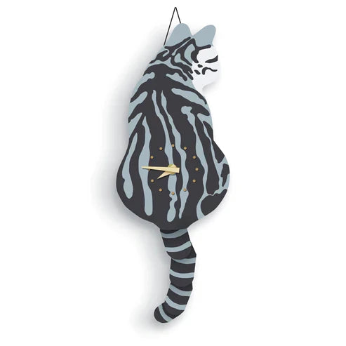 Cat Tail Wall Clock – Cute Swinging Tail & Moving Eyes Novelty Clock for Home Decor