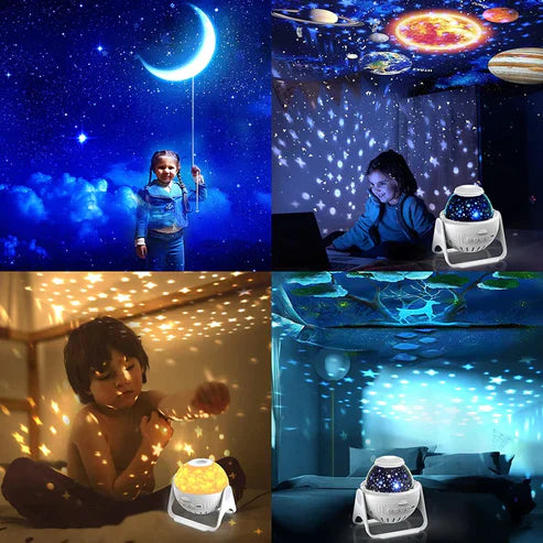 Planetarium Galaxy Night Light Projector – 360° Rotating Star & Nebula Projector for Bedroom, Kids & Home Decor