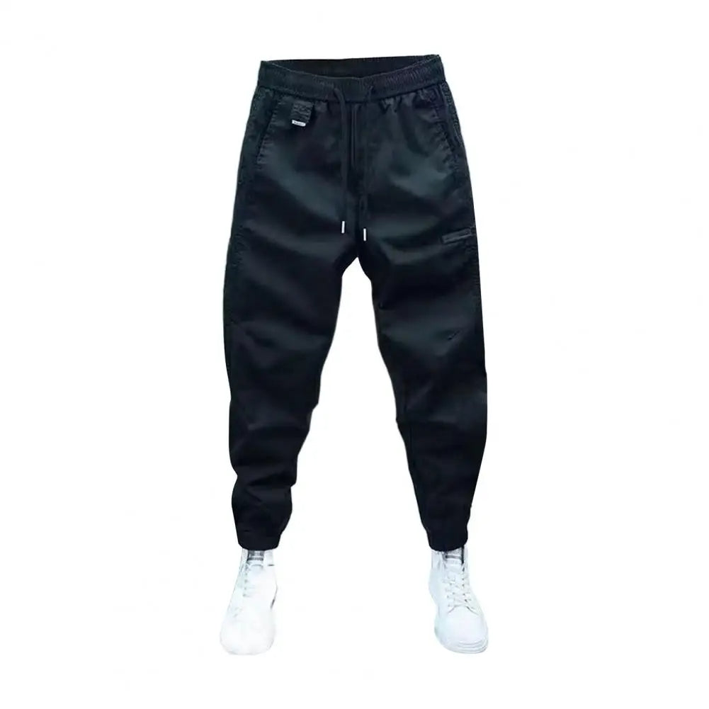 Men's Jogger Cargo Pants – Slim Fit Harem Trousers with Elastic Waist & Pockets
