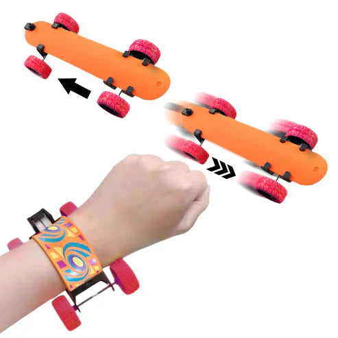Fingertip Skateboard Anti-Stress Toy - Pull-Back Mini Finger Skate Board for Kids & Adults Ages 7+