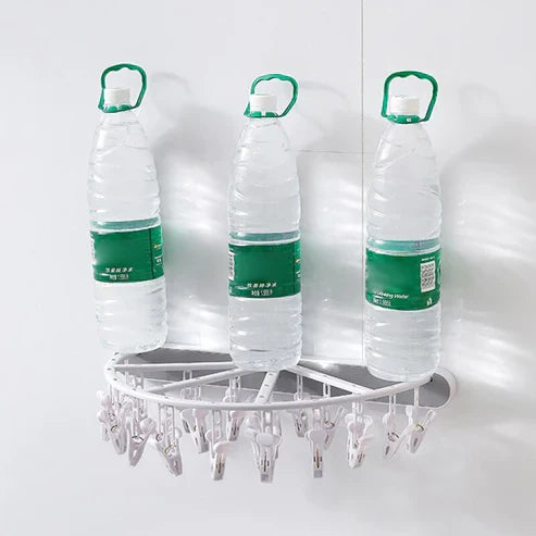 Wall-Mounted Foldable Socks Drying Rack - Space-Saving Laundry Organizer