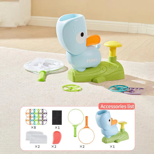Duck Flying Air Disc Launcher Toy – Fun Outdoor Flying Saucer Game for Kids