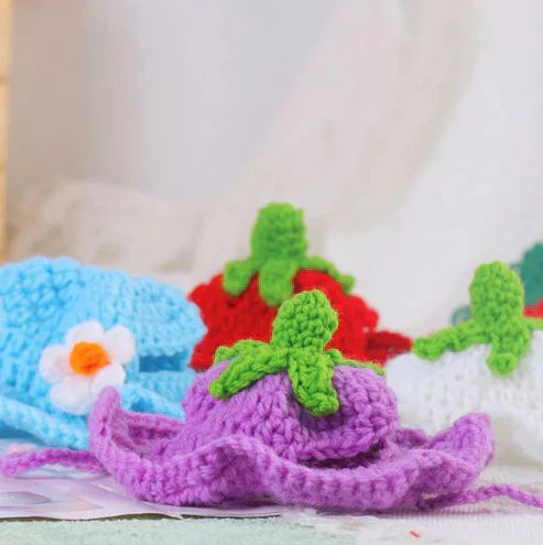 Wool Pet Hat - Cute Knitted Winter Hat for Cats & Dogs