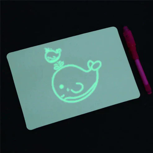 Magic LED Drawing Board for Kids – Glow-in-the-Dark Art Pad
