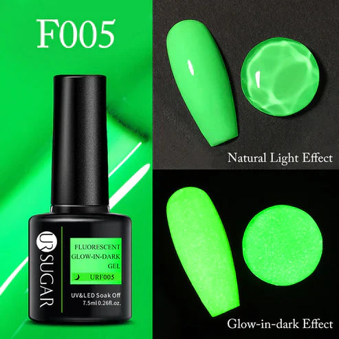 Glow in the Dark Nail Gel – Luminous UV Gel Polish for Stunning Nails Day & Night