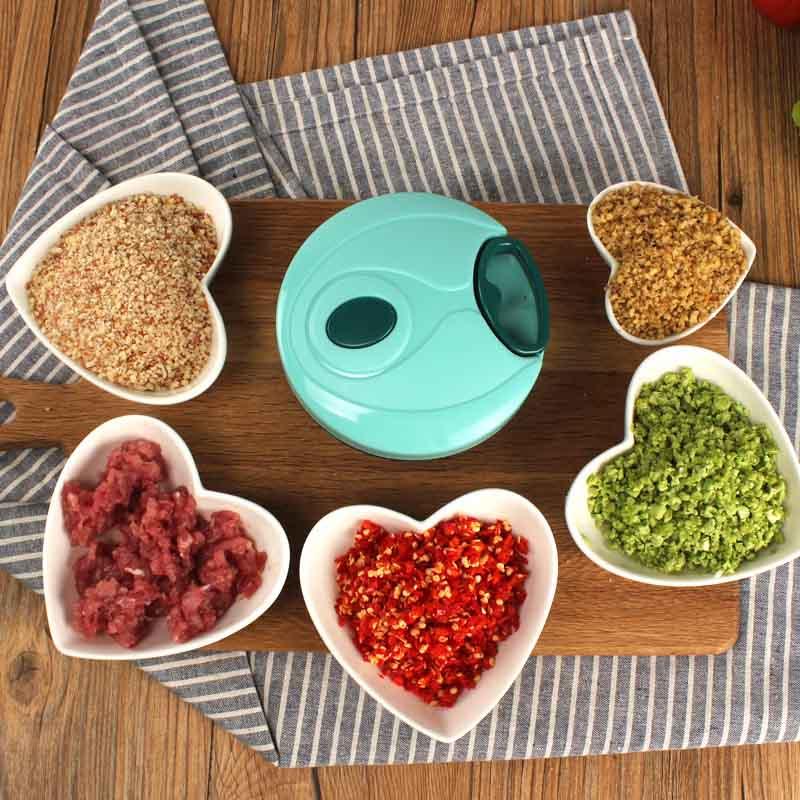 Quick Chopper - Manual Pull String Food Processor Vegetable Chopper