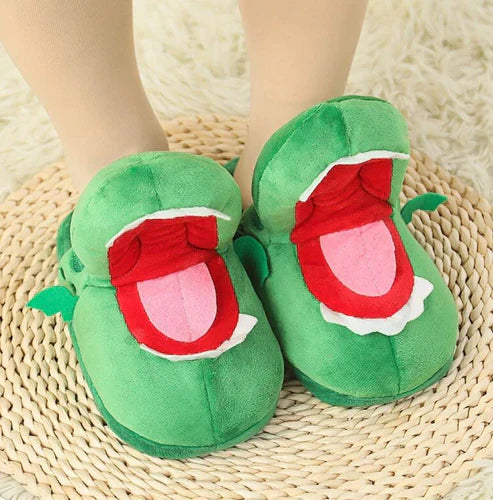 Comfy Crocodile Plush Slippers – Funny Novelty Animal House Shoes for Adults & Kids