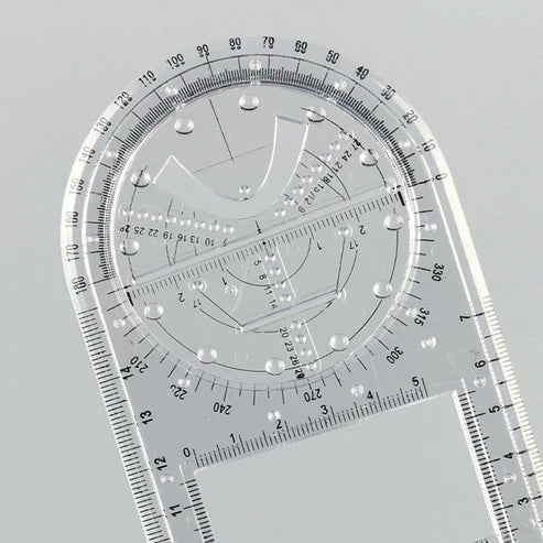 Geometric Art Design Architect Ruler - Professional Drafting & Drawing Template
