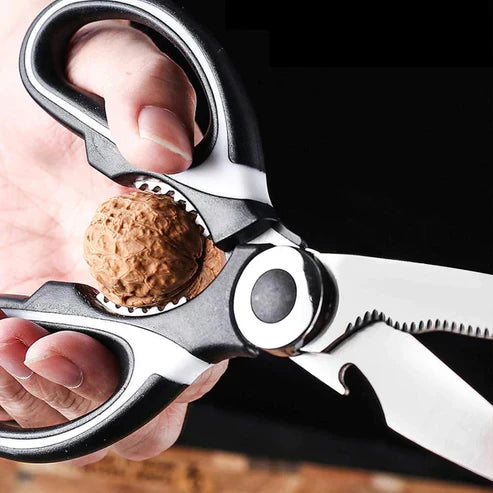 Multipurpose Kitchen Scissors with Bottle Opener - Heavy Duty Stainless Steel Shears