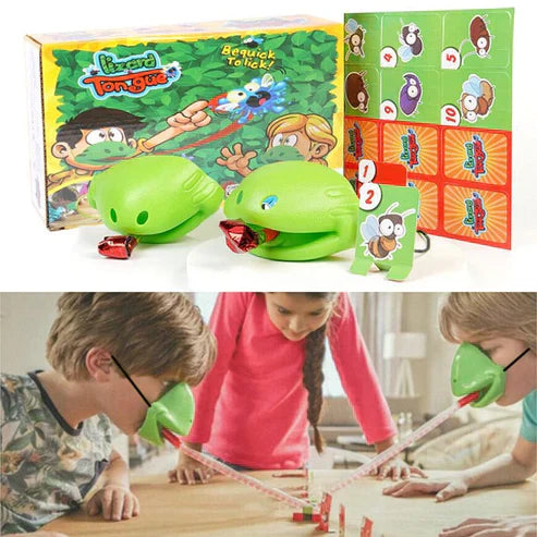 Frog Tongue Mask Cards Toy Set – Fun Family Board Game for Kids