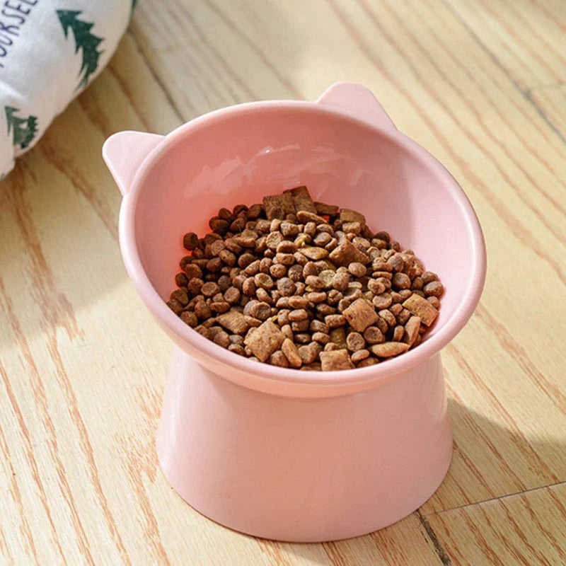 Tilted Pet Bowl - Elevated 45° Raised Food Water Bowl for Dogs & Cats