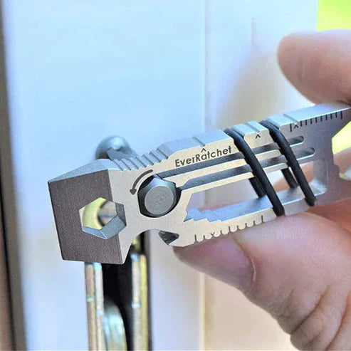 6-In-1 Multi-Tool Keychain - Pocket EDC Screwdriver, Wrench & Bottle Opener