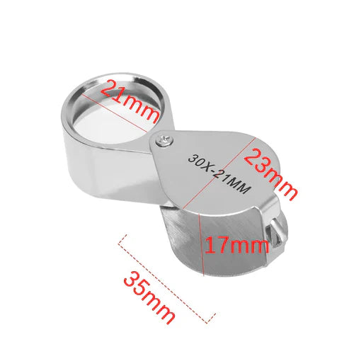 Metal Ultra Vision Glass Magnifier - Professional Reading Magnifying Glass