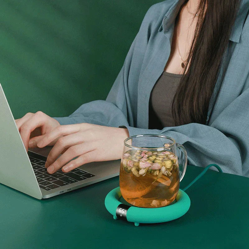 Pastel Dreams Coffee Mug Warmer – Cute Electric Drink Warmer for Desk & Home