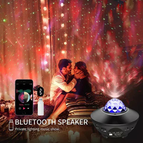 Star Projector - 3-in-1 Galaxy Night Light with Bluetooth Speaker & Timer
